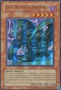 Goldd, Wu-Lord of Dark World trading card from Dark Revelation Volume 4 Goldd, Wu-Lord of Dark World - Dark Revelation Volume 4 YuGiOh trading card