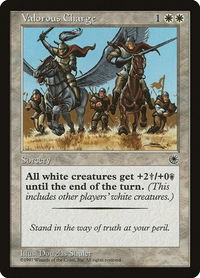 Valorous Charge - Portal (POR) #34 - Uncommon Magic: The Gathering Trading Card
