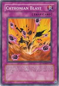 Chthonian Blast trading card from Dark Revelation Volume 4 Chthonian Blast - Dark Revelation Volume 4 YuGiOh trading card