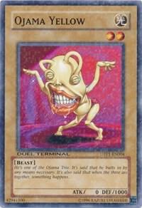 Ojama Yellow trading card from Duel Terminal - Preview Ojama Yellow - Duel Terminal - Preview YuGiOh trading card