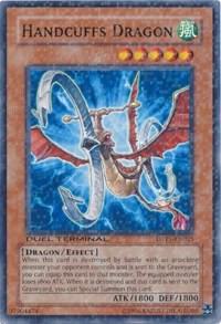 Handcuffs Dragon trading card from Duel Terminal - Preview Handcuffs Dragon - Duel Terminal - Preview YuGiOh trading card