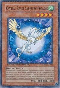 Crystal Beast Sapphire Pegasus - Duel Terminal - Preview (DTP1) #DTP1-EN028 - Duel Terminal Normal Parallel Rare YuGiOh Trading Card