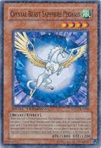 Crystal Beast Sapphire Pegasus - Duel Terminal - Preview YuGiOh trading card