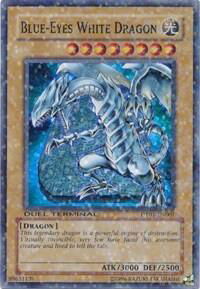 Blue-Eyes White Dragon - Duel Terminal 1 (DT01) #DT01-EN001 - Duel Terminal Super Parallel Rare YuGiOh Trading Card