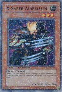 X-Saber Airbellum trading card from Duel Terminal 1 X-Saber Airbellum - Duel Terminal 1 YuGiOh trading card