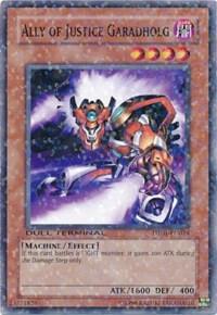 Ally of Justice Garadholg trading card from Duel Terminal 1 Ally of Justice Garadholg - Duel Terminal 1 YuGiOh trading card
