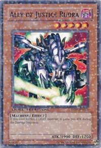 Ally of Justice Rudra trading card from Duel Terminal 1 Ally of Justice Rudra - Duel Terminal 1 YuGiOh trading card