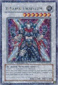 X-Saber Urbellum trading card from Duel Terminal 1 X-Saber Urbellum - Duel Terminal 1 YuGiOh trading card