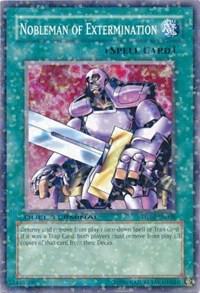 Nobleman of Extermination trading card from Duel Terminal 1 Nobleman of Extermination - Duel Terminal 1 YuGiOh trading card