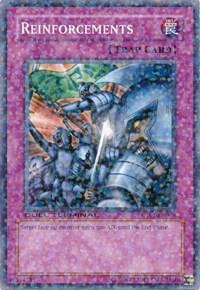 Reinforcements trading card from Duel Terminal 1 Reinforcements - Duel Terminal 1 YuGiOh trading card