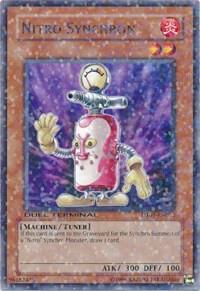 Nitro Synchron trading card from Duel Terminal 1 Nitro Synchron - Duel Terminal 1 YuGiOh trading card