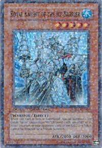 Royal Knight of the Ice Barrier trading card from Duel Terminal 1 Royal Knight of the Ice Barrier - Duel Terminal 1 YuGiOh trading card