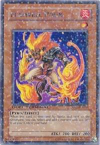 Flamvell Poun trading card from Duel Terminal 1 Flamvell Poun - Duel Terminal 1 YuGiOh trading card