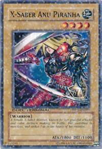 X-Saber Anu Piranha - Duel Terminal 1 (DT01) #DT01-EN073 - Duel Terminal Normal Parallel Rare YuGiOh Trading Card