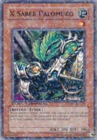 X-Saber Palomuro trading card from Duel Terminal 1 X-Saber Palomuro - Duel Terminal 1 YuGiOh trading card