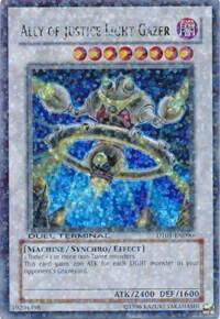 Ally of Justice Light Gazer - Duel Terminal 1 (DT01) #DT01-EN090 - Duel Terminal Ultra Parallel Rare YuGiOh Trading Card