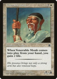 Venerable Monk - Portal (POR) #35 - Uncommon Magic: The Gathering Trading Card