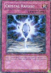 Crystal Raigeki - Duel Terminal 1 (DT01) #DT01-EN099 - Duel Terminal Normal Parallel Rare YuGiOh Trading Card