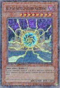 Ally of Justice Cosmic Gateway - Duel Terminal 2 (DT02) #DT02-EN028 - Duel Terminal Super Parallel Rare YuGiOh Trading Card