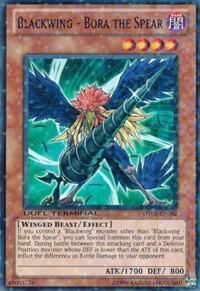 Blackwing - Bora the Spear trading card from Duel Terminal 3 Blackwing - Bora the Spear - Duel Terminal 3 YuGiOh trading card