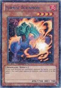 Jurrac Iguanon trading card from Duel Terminal 3 Jurrac Iguanon - Duel Terminal 3 YuGiOh trading card