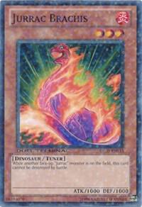 Jurrac Brachis trading card from Duel Terminal 3 Jurrac Brachis - Duel Terminal 3 YuGiOh trading card