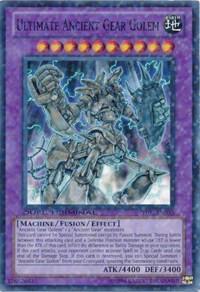 Ultimate Ancient Gear Golem trading card from Duel Terminal 3 Ultimate Ancient Gear Golem - Duel Terminal 3 YuGiOh trading card