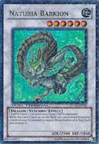 Naturia Barkion trading card from Duel Terminal 3 Naturia Barkion - Duel Terminal 3 YuGiOh trading card