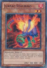 Jurrac Stauriko trading card from Duel Terminal 3 Jurrac Stauriko - Duel Terminal 3 YuGiOh trading card