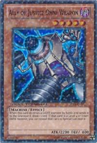 Ally of Justice Omni-Weapon trading card from Duel Terminal 3 Ally of Justice Omni-Weapon - Duel Terminal 3 YuGiOh trading card