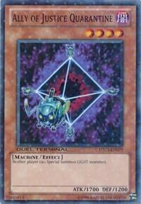 Ally of Justice Quarantine - Duel Terminal 3 (DT03) #DT03-EN079 - Duel Terminal Normal Parallel Rare YuGiOh Trading Card
