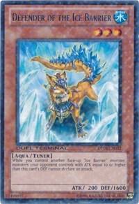 Defender of the Ice Barrier trading card from Duel Terminal 4 Defender of the Ice Barrier - Duel Terminal 4 YuGiOh trading card