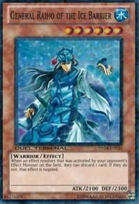General Raiho of the Ice Barrier - Duel Terminal 4 (DT04) #DT04-EN035 - Duel Terminal Super Parallel Rare YuGiOh Trading Card