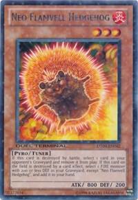 Neo Flamvell Hedgehog trading card from Duel Terminal 4 Neo Flamvell Hedgehog - Duel Terminal 4 YuGiOh trading card