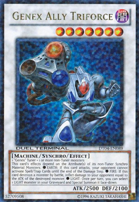 Genex Ally Triforce - Duel Terminal 4 YuGiOh trading card