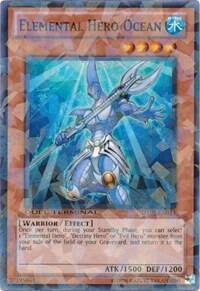Elemental Hero Ocean trading card from Duel Terminal 5 Elemental Hero Ocean - Duel Terminal 5 YuGiOh trading card