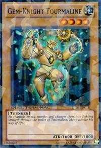 Gem-Knight Tourmaline trading card from Duel Terminal 5 Gem-Knight Tourmaline - Duel Terminal 5 YuGiOh trading card