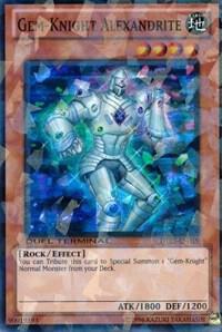 Gem-Knight Alexandrite trading card from Duel Terminal 5 Gem-Knight Alexandrite - Duel Terminal 5 YuGiOh trading card