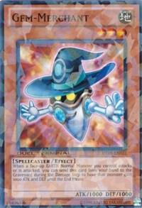 Gem-Merchant trading card from Duel Terminal 5 Gem-Merchant - Duel Terminal 5 YuGiOh trading card