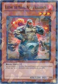 Kayenn, the Master Magma Blacksmith trading card from Duel Terminal 5 Kayenn, the Master Magma Blacksmith - Duel Terminal 5 YuGiOh trading card