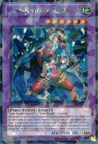 Gem-Knight Ruby trading card from Duel Terminal 5 Gem-Knight Ruby - Duel Terminal 5 YuGiOh trading card