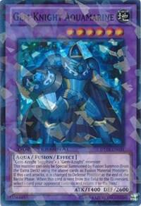 Gem-Knight Aquamarine trading card from Duel Terminal 5 Gem-Knight Aquamarine - Duel Terminal 5 YuGiOh trading card