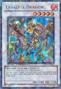 Lavalval Dragon trading card from Duel Terminal 5 Lavalval Dragon - Duel Terminal 5 YuGiOh trading card