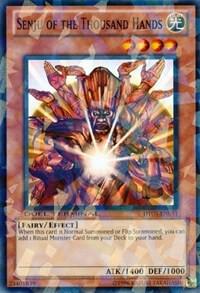 Senju of the Thousand Hands trading card from Duel Terminal 5 Senju of the Thousand Hands - Duel Terminal 5 YuGiOh trading card