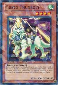 Gusto Thunbolt trading card from Duel Terminal 5 Gusto Thunbolt - Duel Terminal 5 YuGiOh trading card