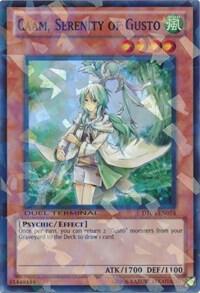 Caam, Serenity of Gusto trading card from Duel Terminal 5 Caam, Serenity of Gusto - Duel Terminal 5 YuGiOh trading card