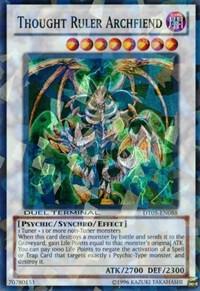 Thought Ruler Archfiend trading card from Duel Terminal 5 Thought Ruler Archfiend - Duel Terminal 5 YuGiOh trading card