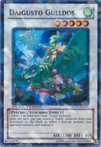 Daigusto Gulldos trading card from Duel Terminal 5 Daigusto Gulldos - Duel Terminal 5 YuGiOh trading card