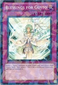 Blessings for Gusto trading card from Duel Terminal 5 Blessings for Gusto - Duel Terminal 5 YuGiOh trading card