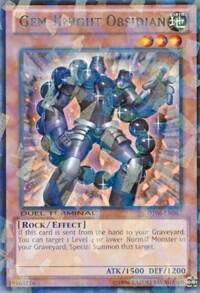 Gem-Knight Obsidian - Duel Terminal 6 (DT06) #DT06-EN067 - Duel Terminal Rare Parallel Rare YuGiOh Trading Card
